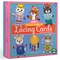 eeBoo: Dress Up Lacing Cards: Woodland Friends - Set of 5 Characters Outfits & Laces, Create Combinations, Preschool Arts & Crafts, Kids Ages 3+